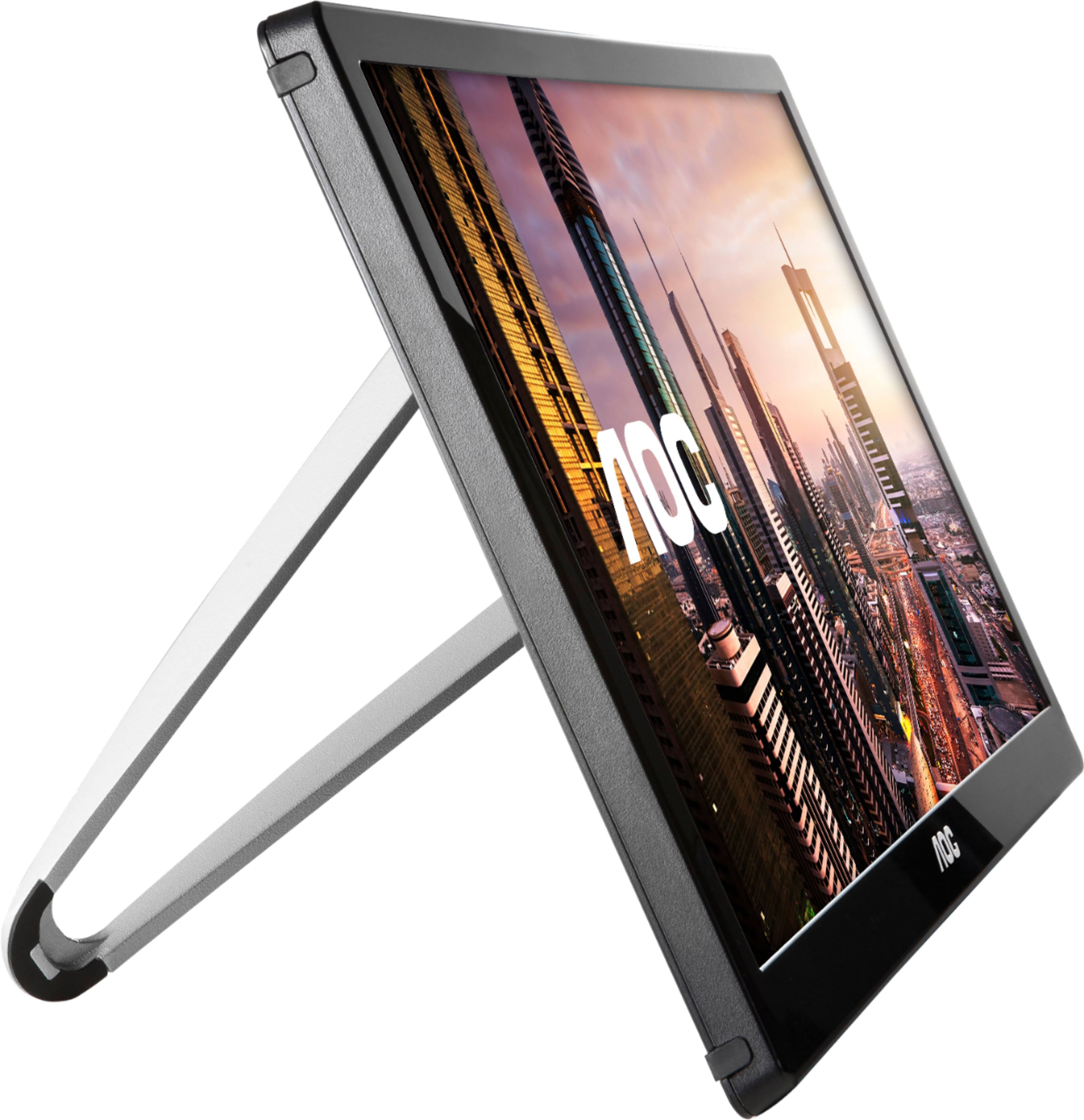 Alt View 14. AOC - E1659FWU 15.6" USB-3.0 Portable LED HD Monitor (USB) - Glossy Piano Black.