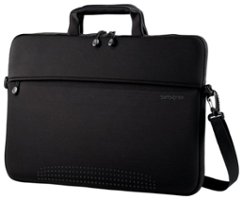 Samsonite - Aramon NXT Laptop Shuttle Bag for 17" Laptop - Black - Front_Zoom