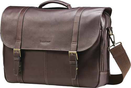Angle View: Samsonite - Classic Business Perfect Fit Messenger Bag for 15.6" Laptop - Black
