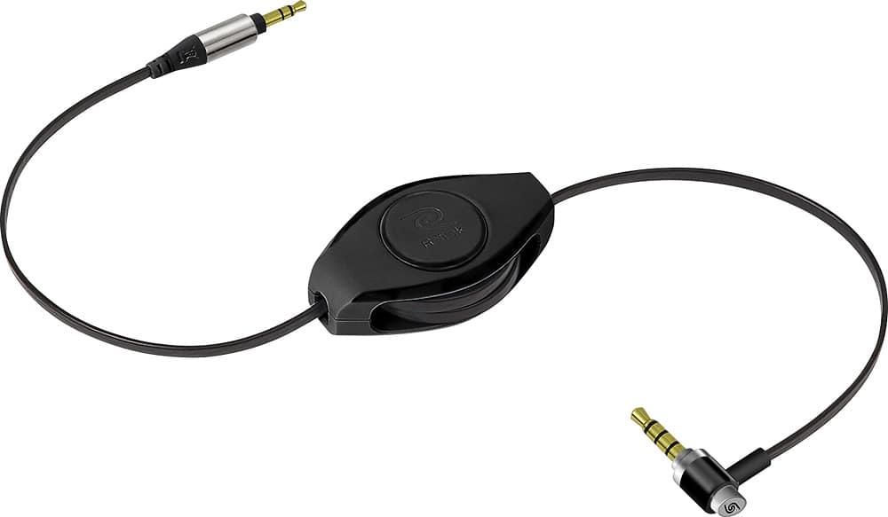 Front. ReTrak - Premier 6' 2.0-to-3.5mm Audio Cable - Black.