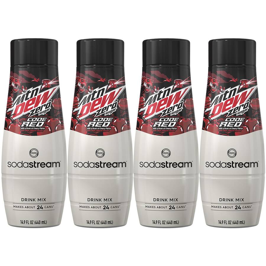 Code Red Zero Label SodaStream Mountain Dew Code Red Zero Drink Mix 4 Pack - Best Buy