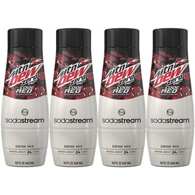 SodaStream Mountain Dew Code Red Zero Drink Mix 4 Pack - Best Buy SodaStream Mountain Dew Code Red Zero Drink Mix 4 Pack - Best Buy
