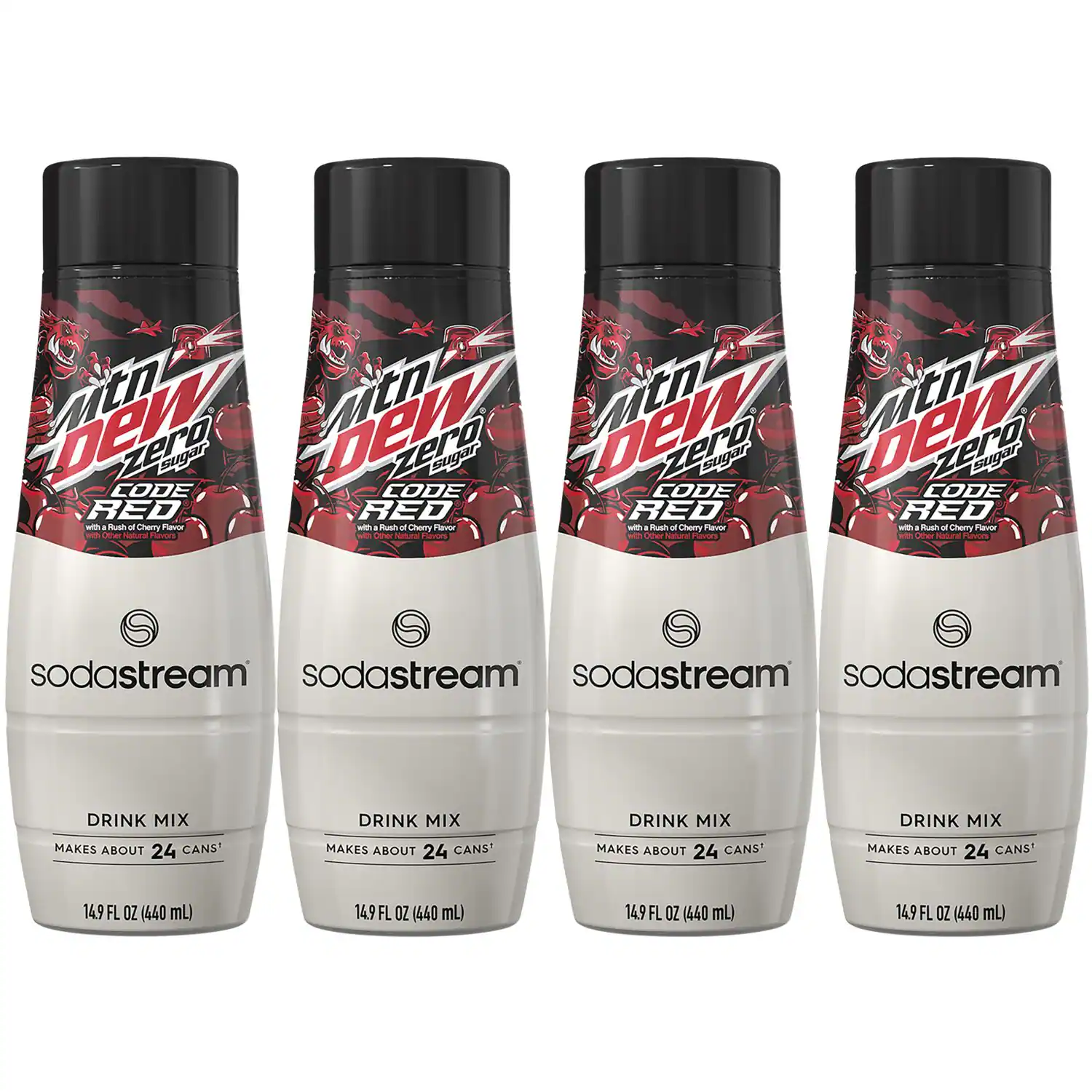 Code Red, Cherry Flavor, Zero Sugar, Drink Mix, Makes About 24 Cans, 14.9 FL OZ (440 mL)