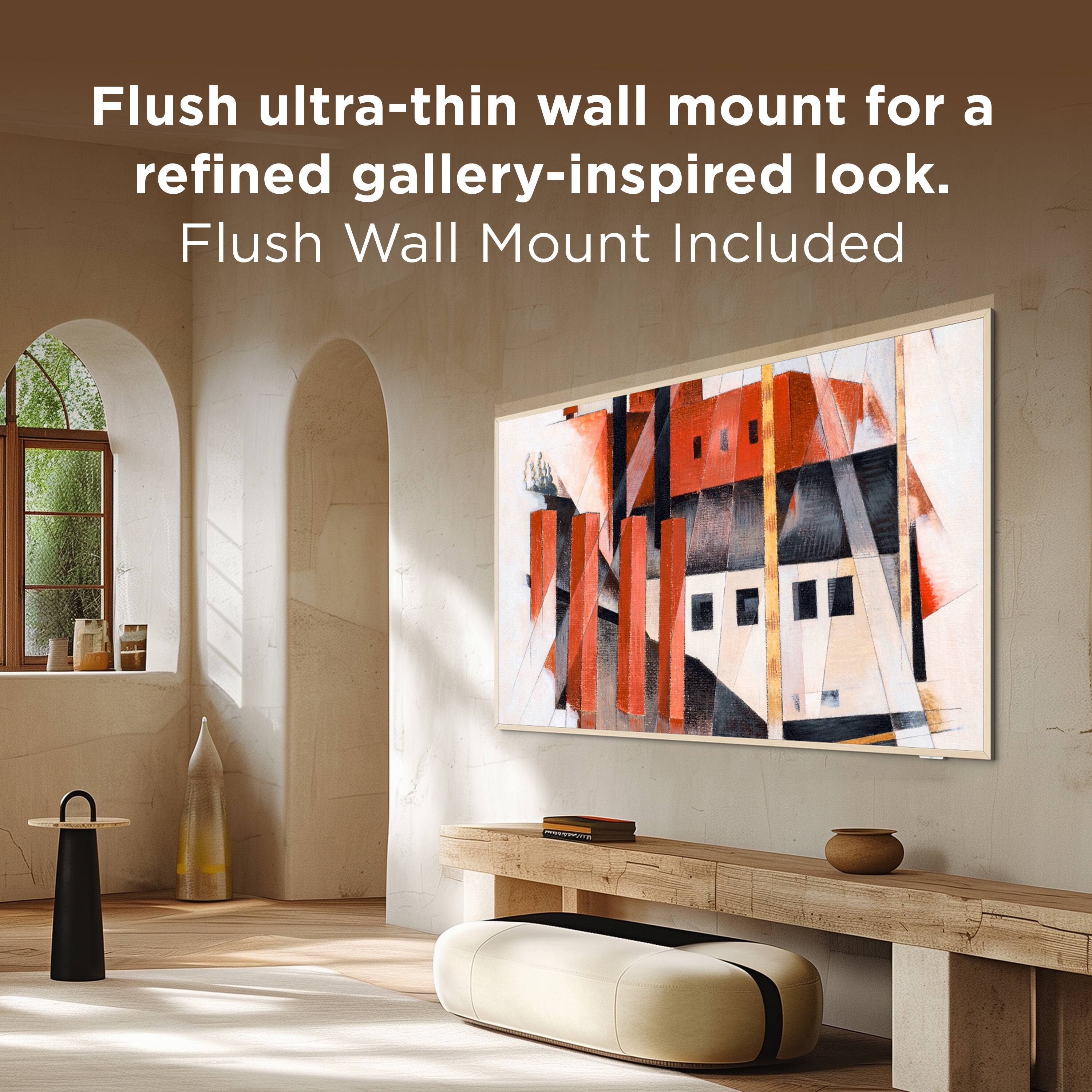 Flush ultra-thin wall mount for a refined gallery-inspired look. Flush Wall Mount Included