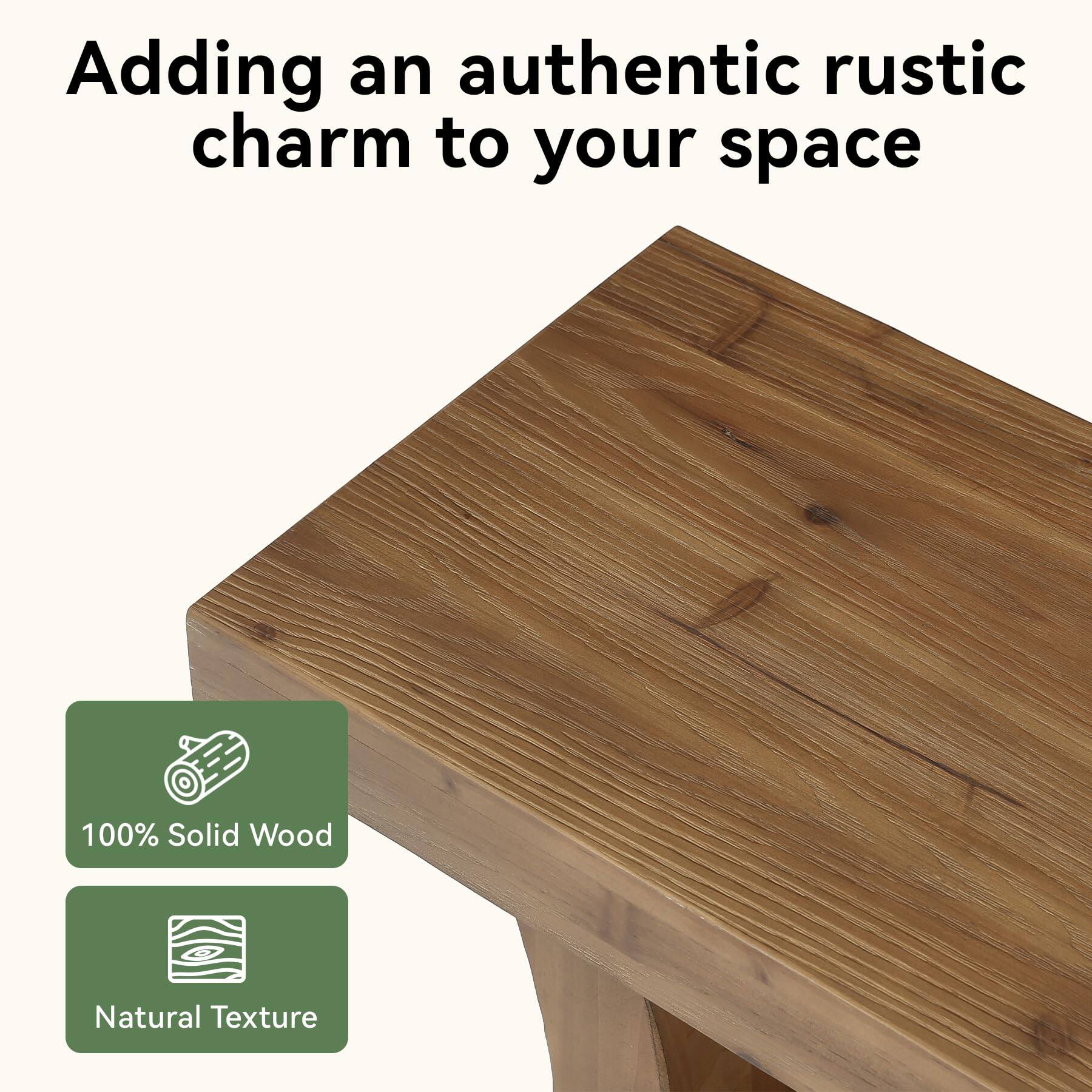 Adding an authentic rustic charm to your space

100% Solid Wood
Natural Texture