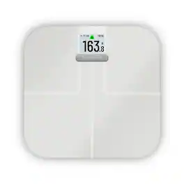 Garmin - Index S2, Smart Scale with Wireless Connectivity, Measure Body Fat, Muscle, Bone Mass, Body Water% and More, Whit