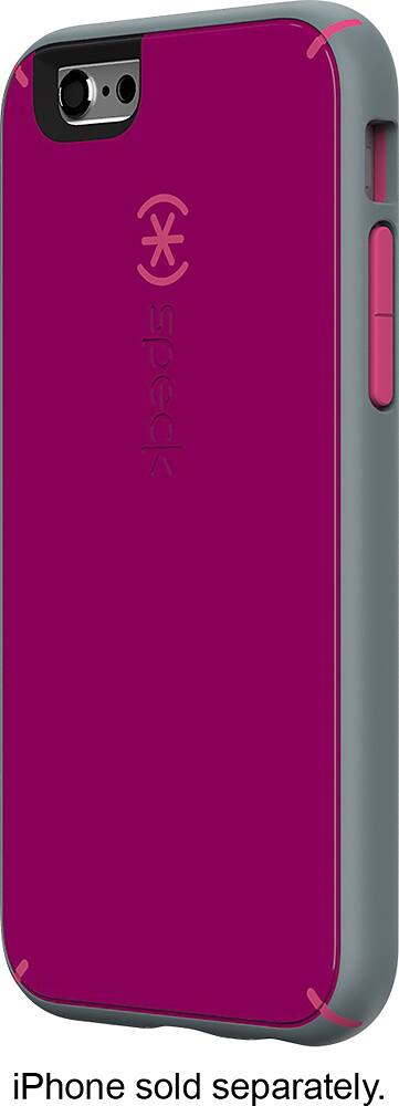 Front. Speck - MightyShell Case and Faceplate for Apple® iPhone® 6 and 6s - Pink/Gray.