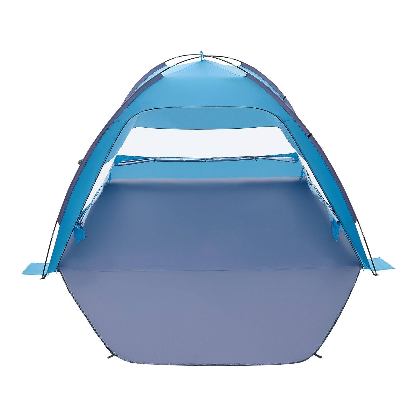 Alt View 6. Loheer - Beach Tent Sun Shelter for 6 Person, UPF 50+ Portable Sun Shade Canopy, Lightweight Easy Setup Beach Umbrella - Blue.