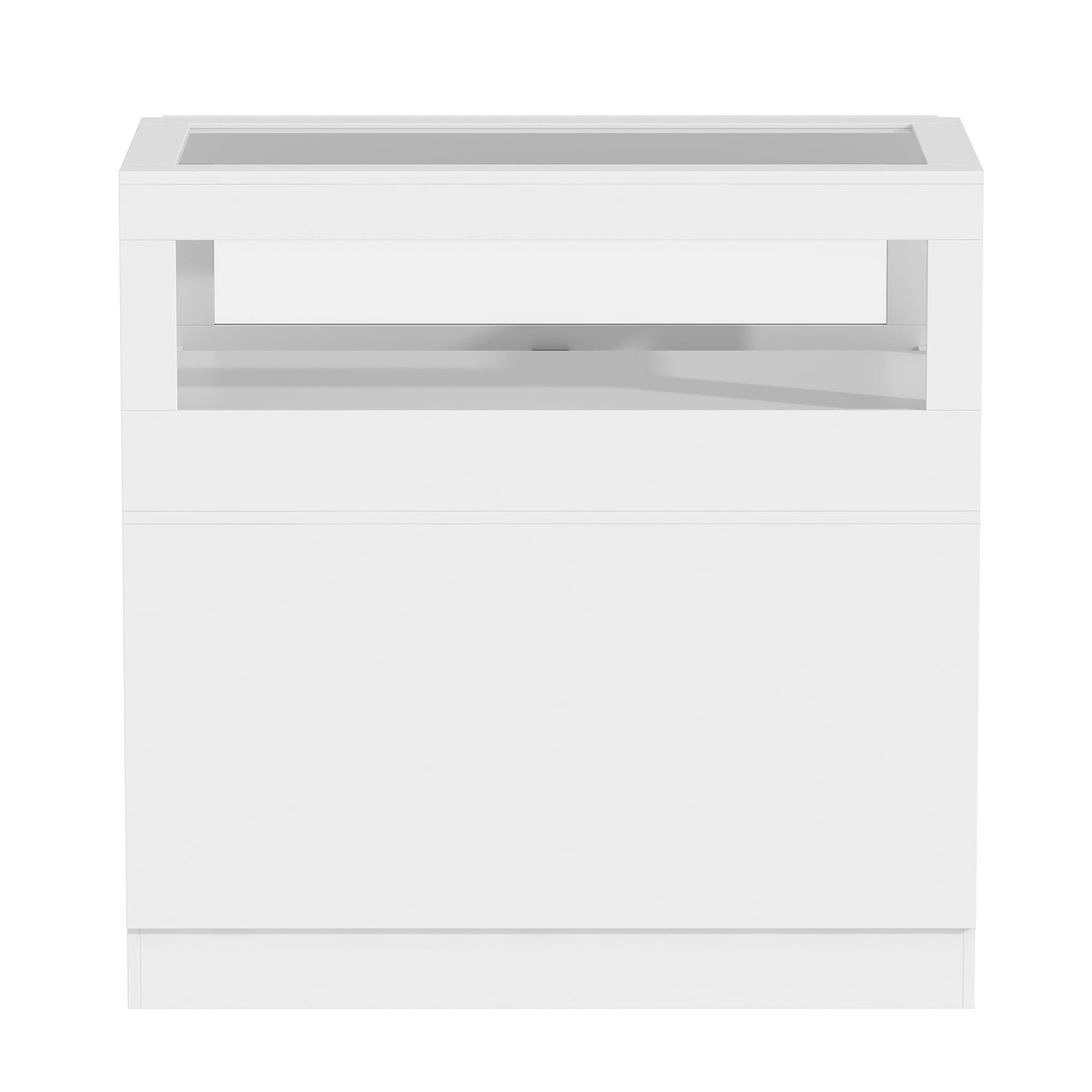 Back. Famapy - Famapy Kitchen Island Storage Cabinet: Smart Organization for Modern Kitchens - White.
