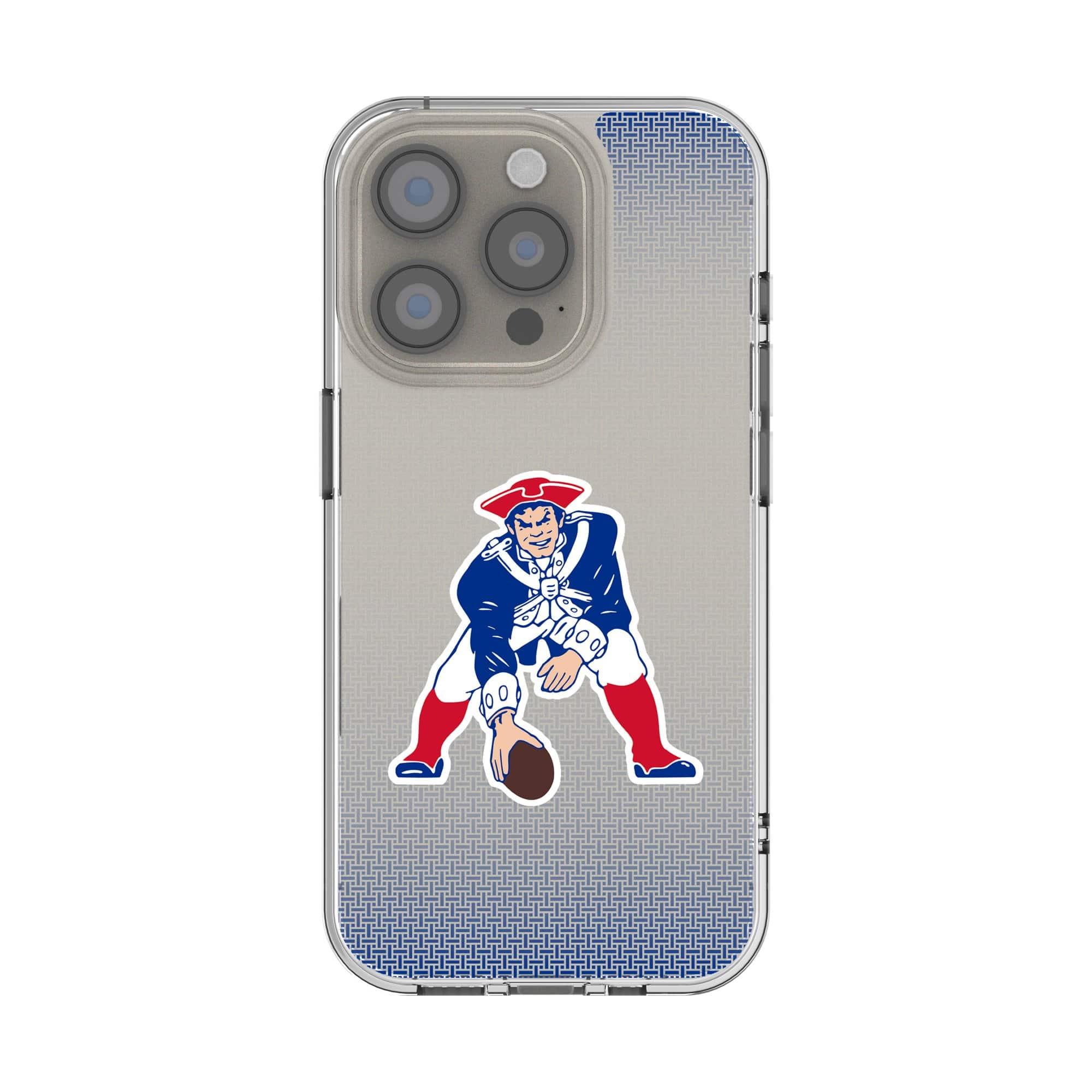 Keyscaper - NFL - New England Patriots - Linen Logo iPhone Clear Case - 13 Pro - Multicolor