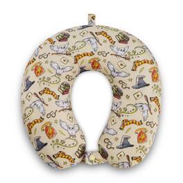 Ful - HARRY POTTER All over Print Memory Foam Travel pillow - Cream
