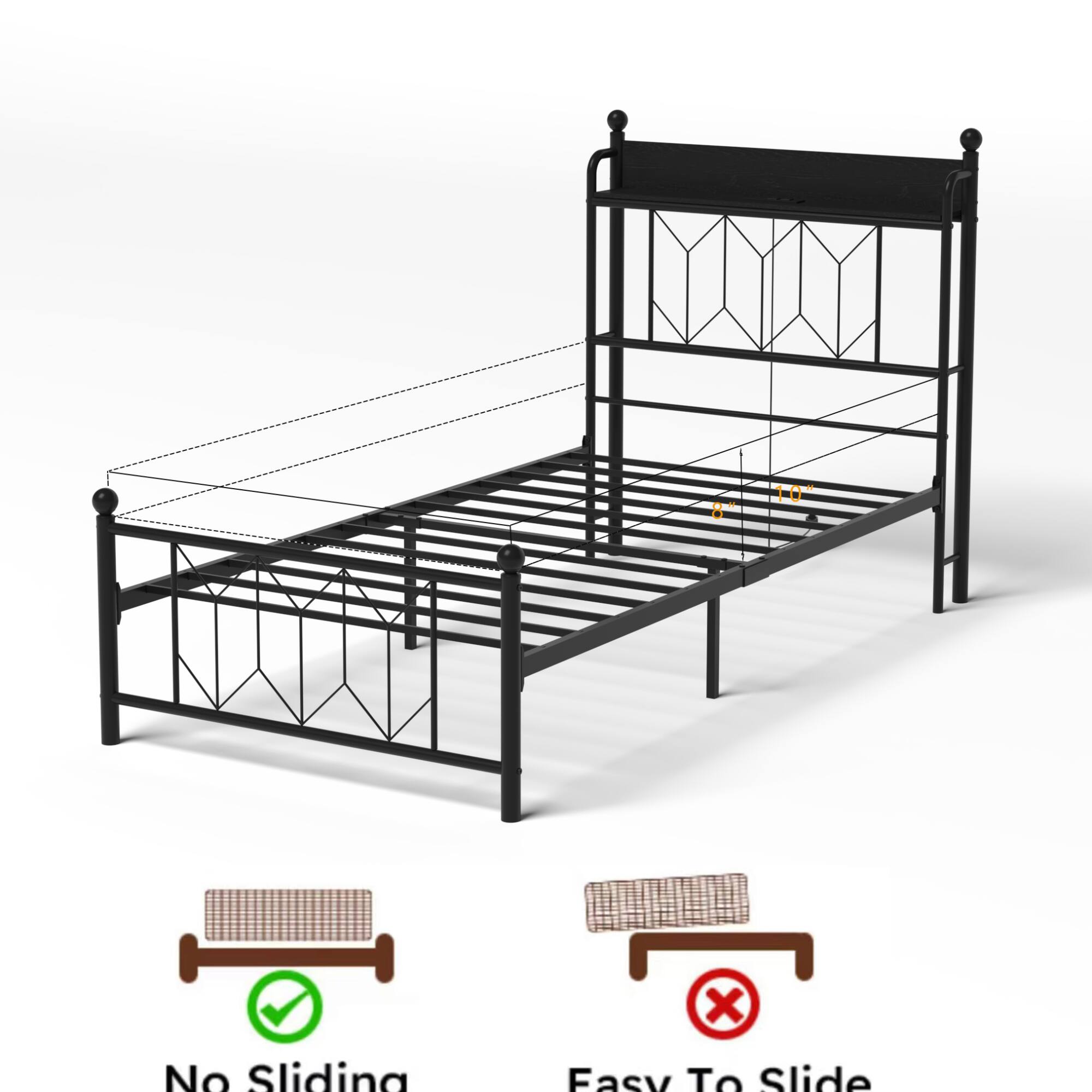 No Sliding  
Easy To Slide