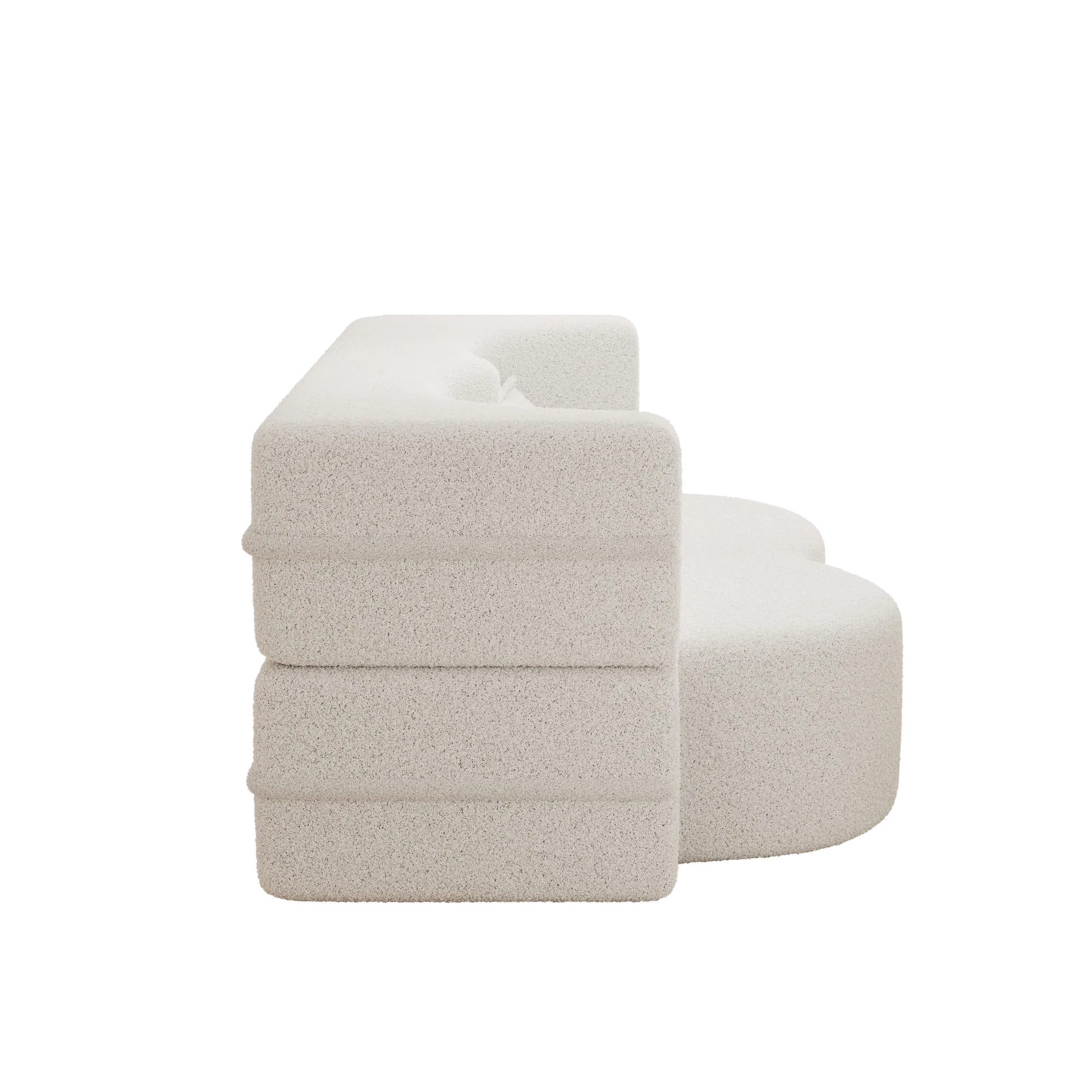 Alt View 10. GOODSILO - Convertible Floor Sofa Bed with 2 Pillows, Full Size Folding Mattress for Living Room and Guest Spaces - Beige+White.