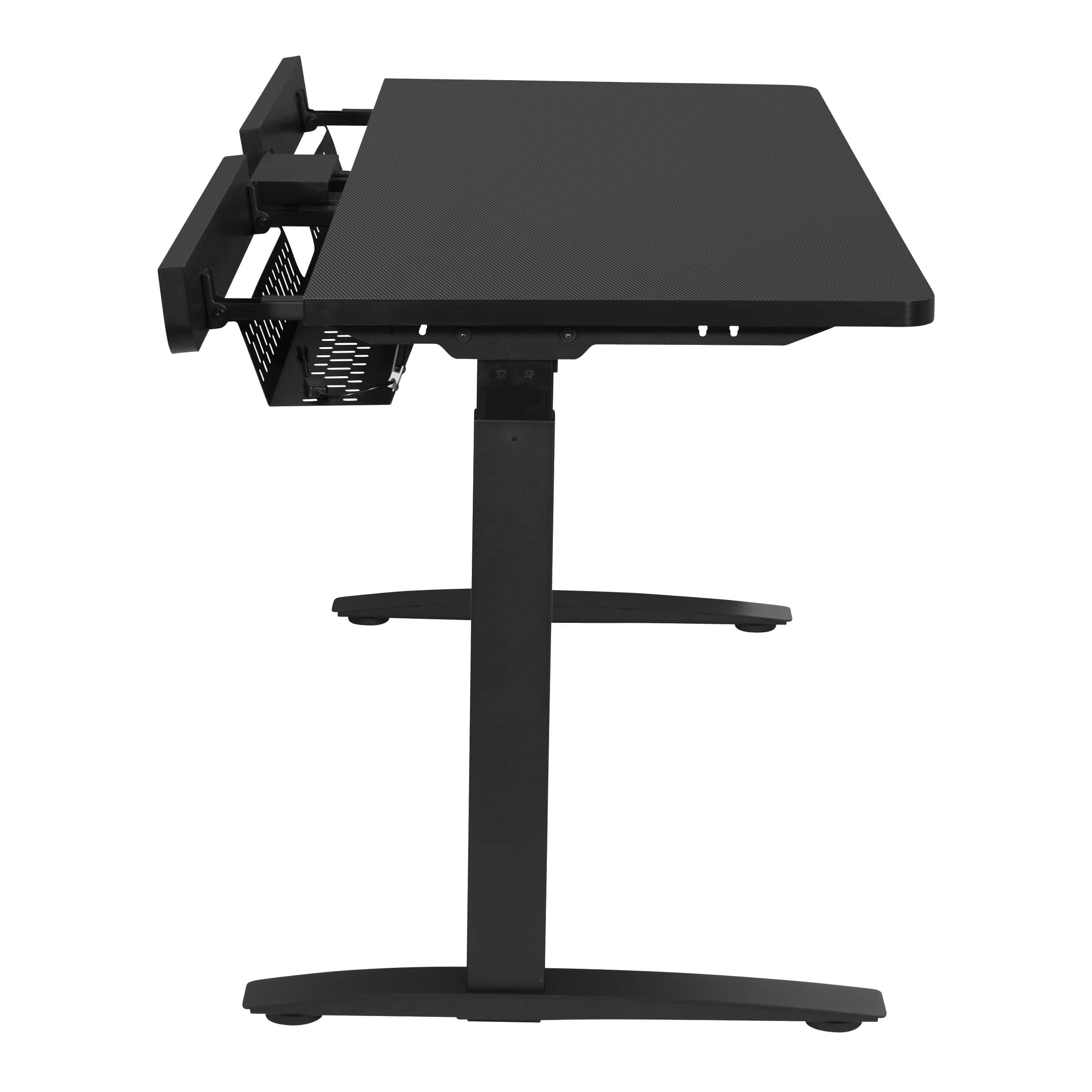 Alt View 15. OSP Home Furnishings - Kilo55 Battlestation Gaming Electric Lift Desk - Gray.