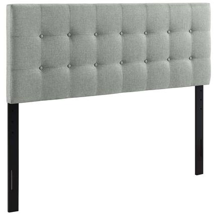 Front. Modway - Emily Upholstered Fabric Full Headboard by Modway - Gray.