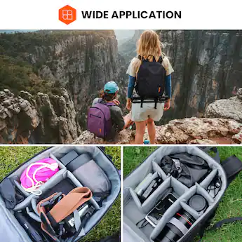 backpacking with laptop and camera K&F Concept 30L Professional Backpack 15" Compartme JG Superstore The rucksack has special compartments for photo accessories such as filters and adapter rings Endurax Extra Large Camera DSLR/SLR