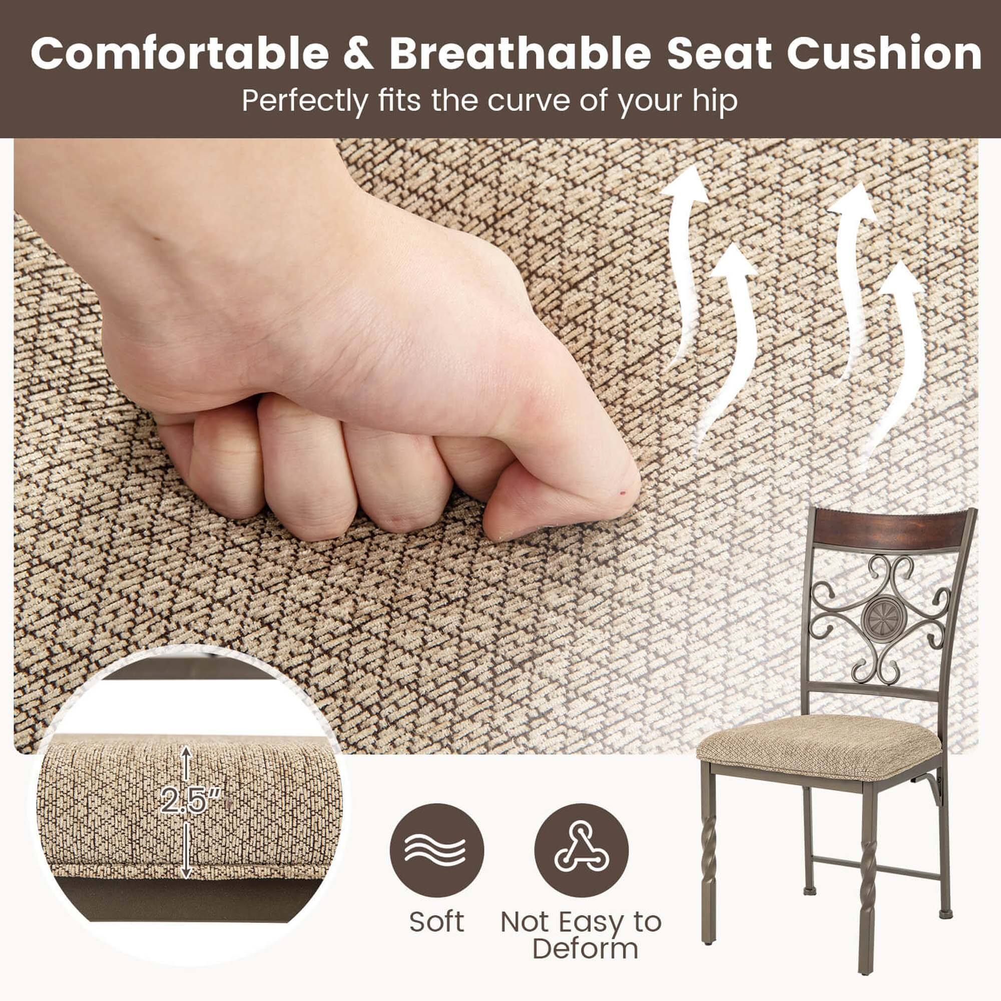 Comfortable & Breathable Seat Cushion  
Perfectly fits the curve of your hip  

2.5" Soft  
Not Easy to Deform