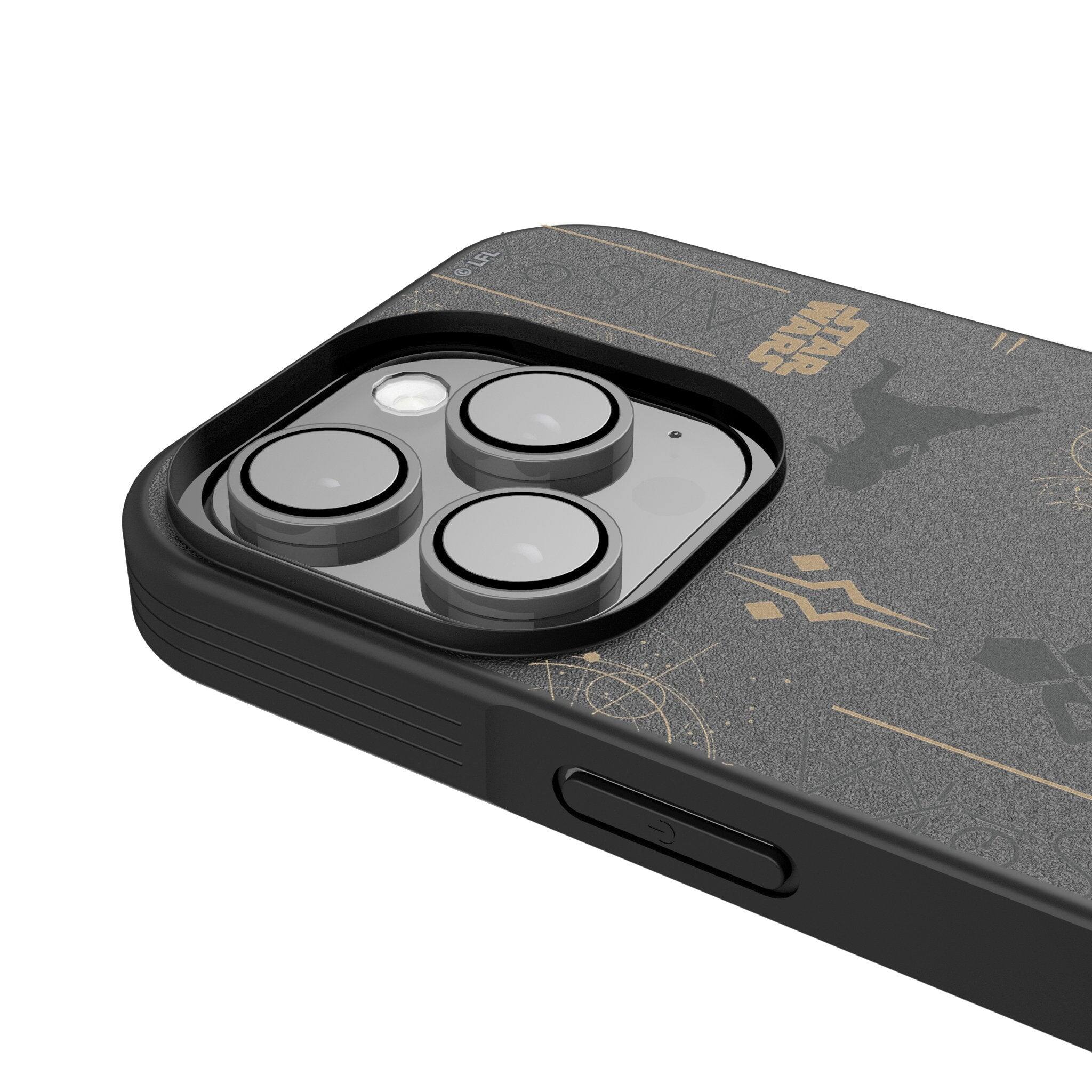 Back. Keyscaper - Star Wars: Ahsoka Season 1 Pattern Bump Phone Case - Apple iPhone 13 Mini - Ahsoka.