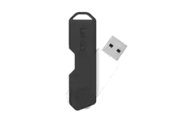 Lexar - 128GB JumpDrive TwistTurn2 USB 2.0 Flash Drive, Swivel Design, backup, mobile storage for work & school - Black
