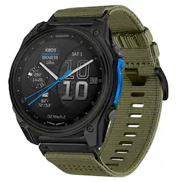 StrapsCo - Pro Seatbelt Strap QuickFit 26 Nylon Watch Band For Garmin D2 Mach 2 – 51mm (Extra Long) - Cargo