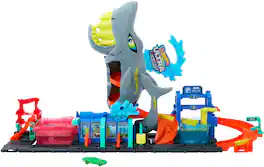 Hot Wheels - Color Reveal Ultra Shark Car Wash Track Set
