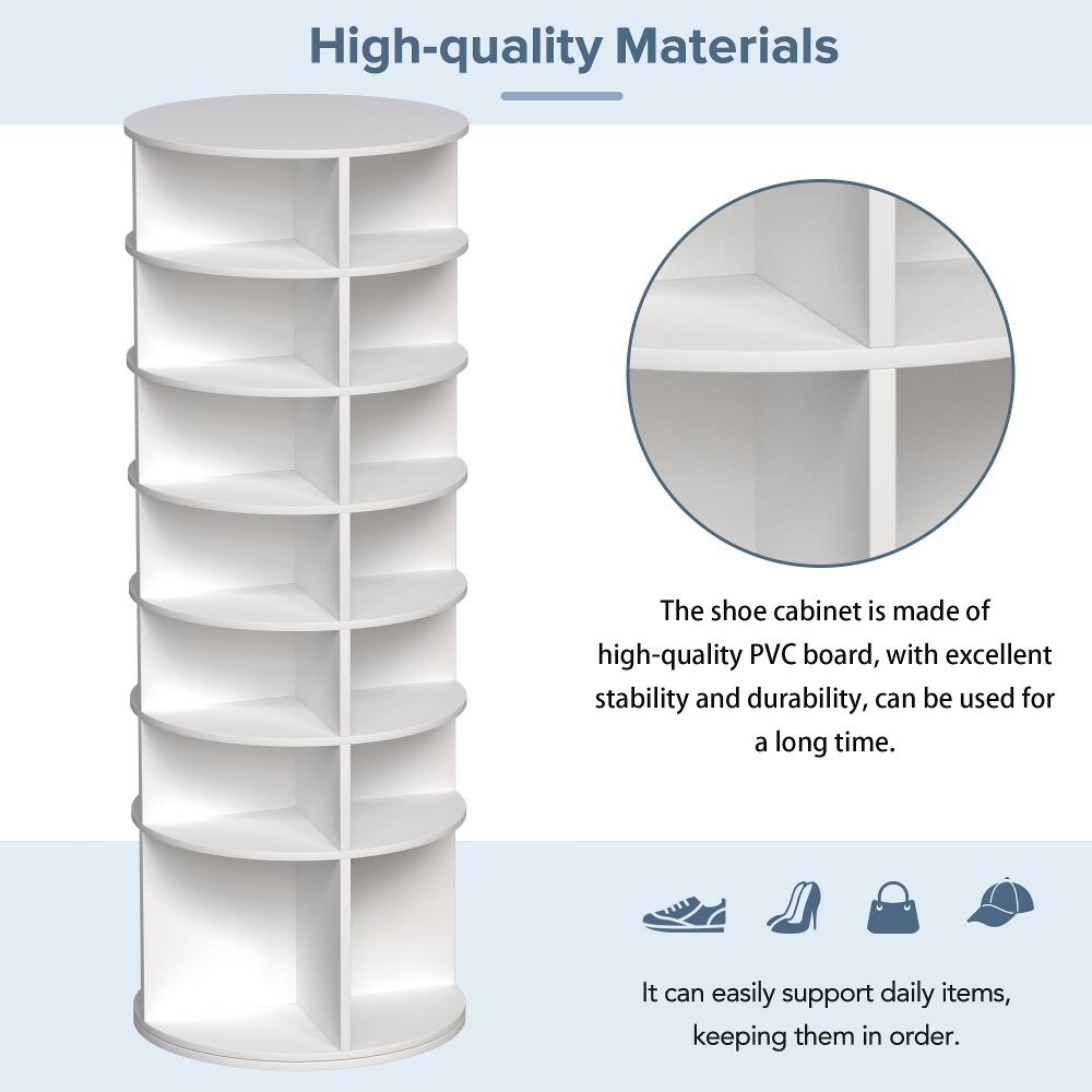 High-quality Materials

The shoe cabinet is made of high-quality PVC board, with excellent stability and durability, can be used for a long time.

It can easily support daily items, keeping them in order.