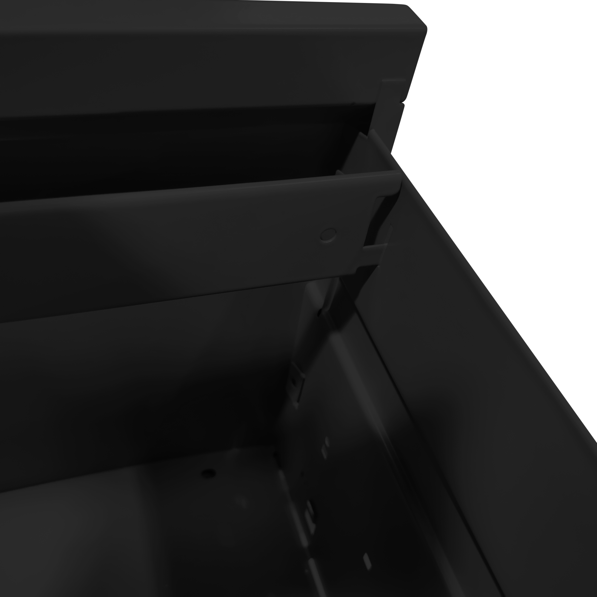 Alt View 10. GOODSILO - High-Capacity Metal File Cabinet with Lock for A4/Legal/Letter Storage - 5 Drawers - Black.