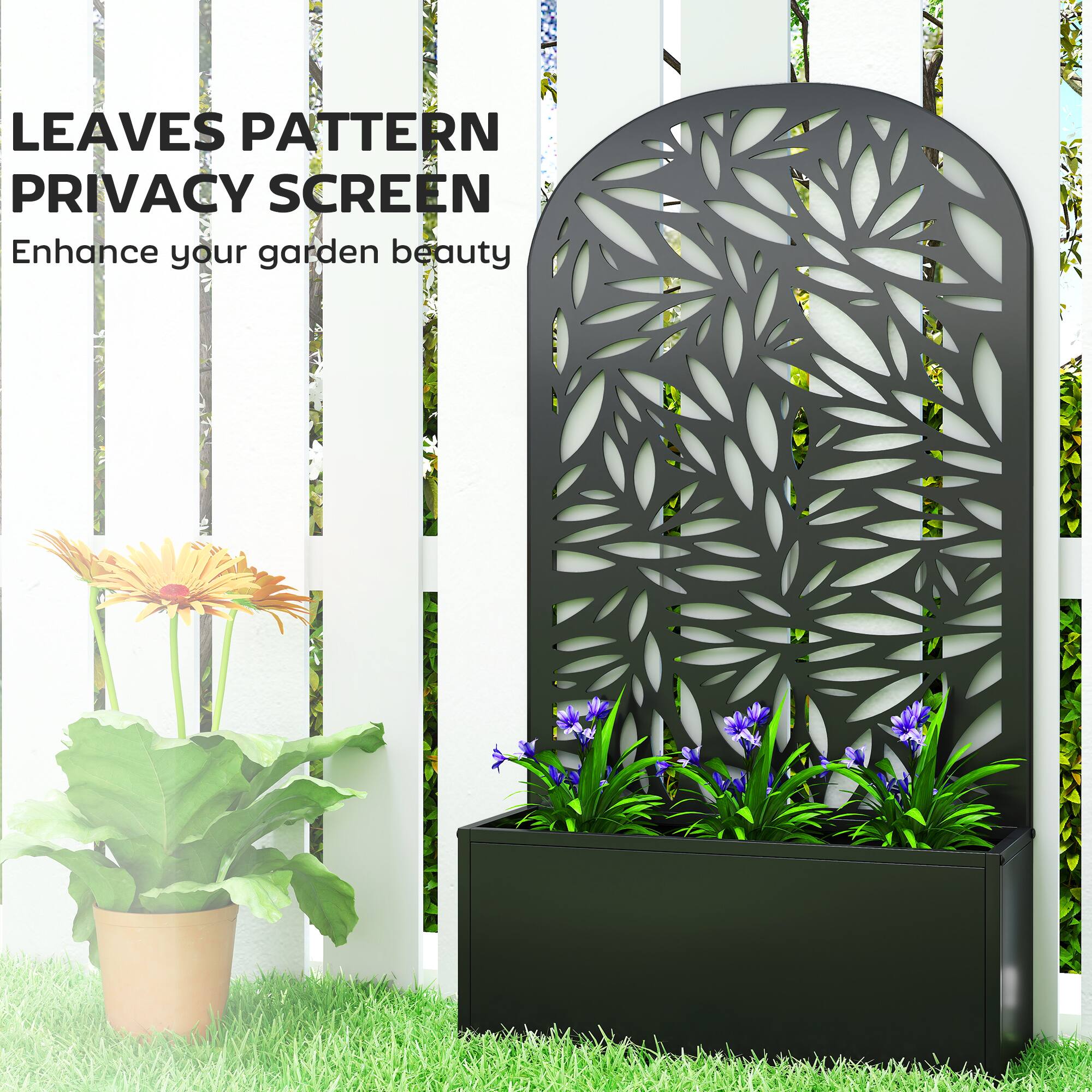 LEAVES PATTERN PRIVACY SCREEN  
Enhance your garden beauty