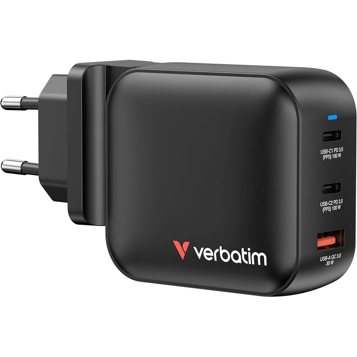 USB-C1 PD 3.0 (PPS) 100 W  
USB-C2 PD 3.0 (PPS) 100 W  
USB-A OC 3.0 30 W