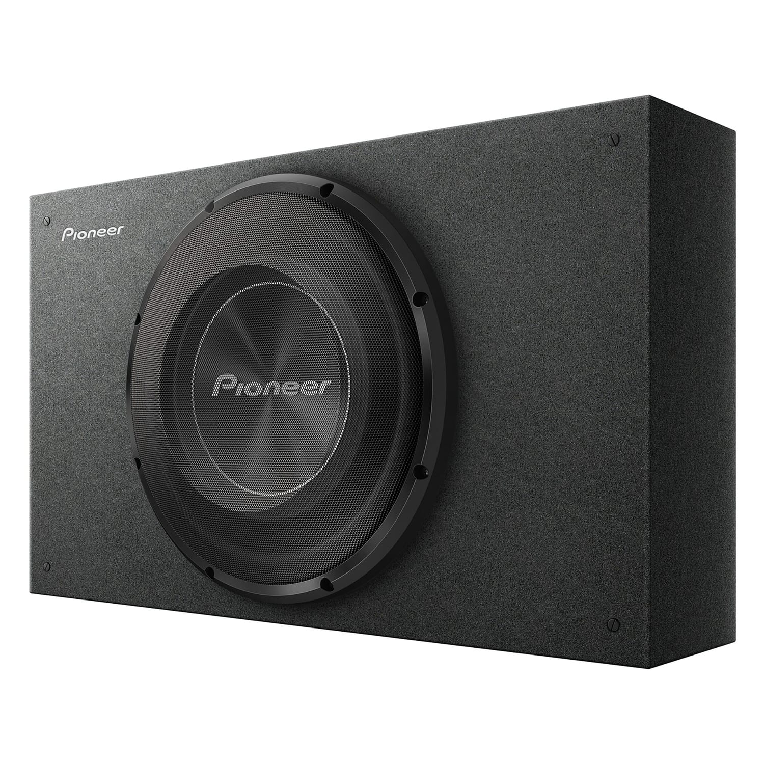 Pioneer - TS-A3000LB A-Series TS-A3000LB Shallow-Mount Pre-Loaded Enclosure with 12-In. 1,500-Watt-Max Subwoofer - Black