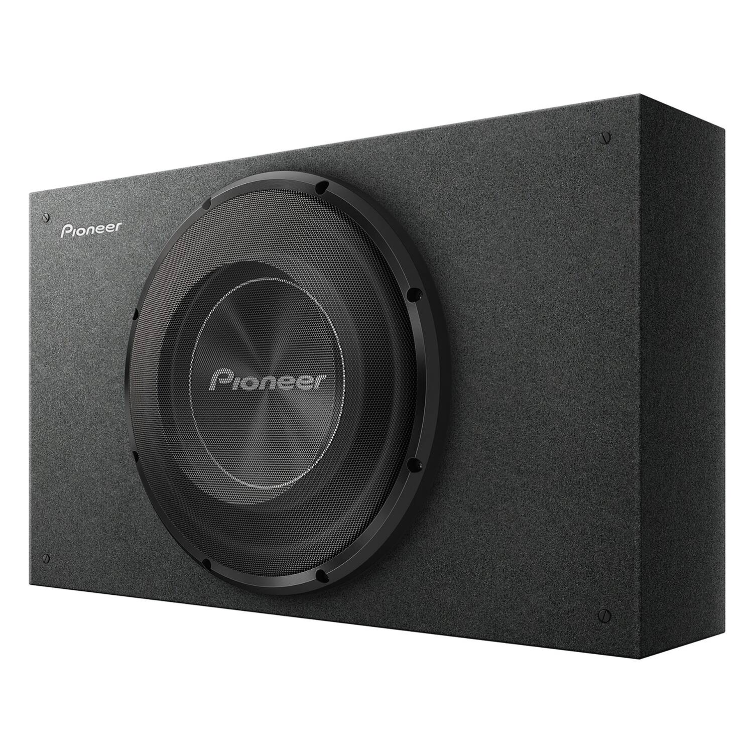 Pioneer - TS-A3000LB A-Series TS-A3000LB Shallow-Mount Pre-Loaded Enclosure with 12-In. 1,500-Watt-Max Subwoofer - Black