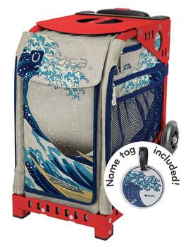 Zuca - Great Wave Sport Insert Bag & Red Frame with Flashing Wheels - Two-Tone