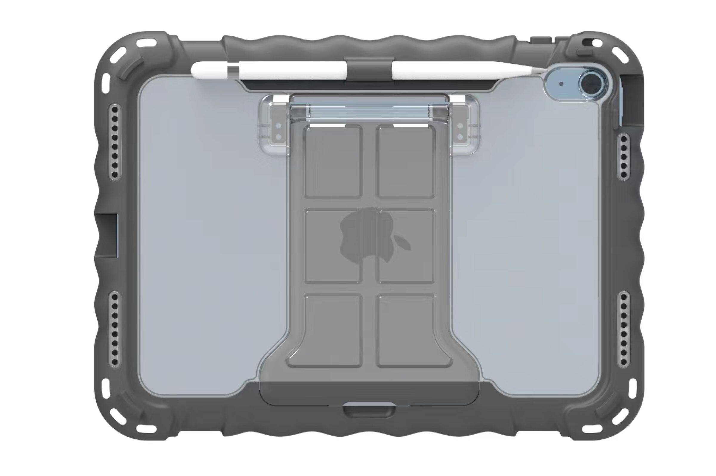 Angle. Techprotectus - TechProtectus -ShockProof Protective iPad rugged case for New 10.9 Inch iPad 10th Generation 2022 Release-Black - Black.