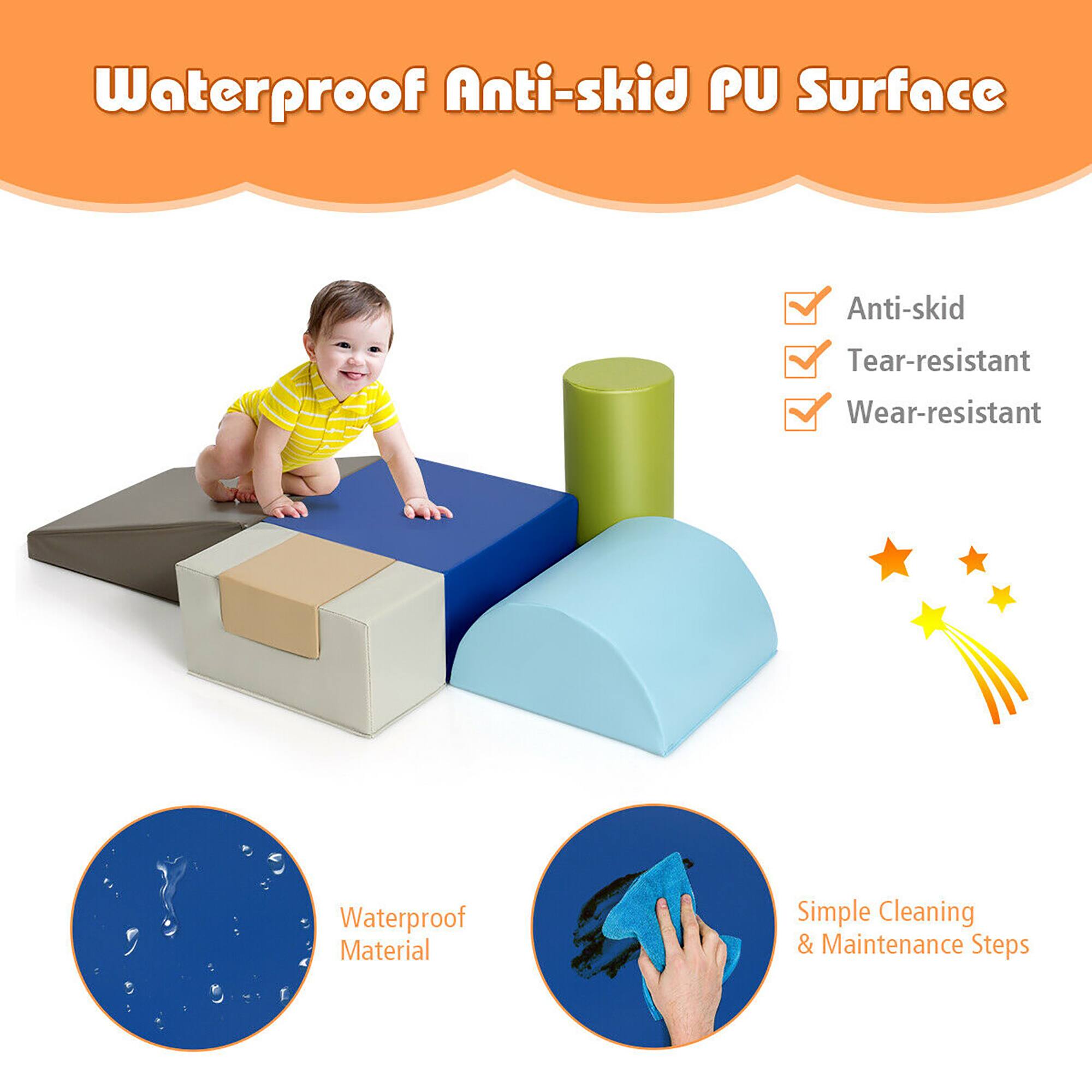 Waterproof Anti-skid PU Surface

- Anti-skid
- Tear-resistant
- Wear-resistant

Waterproof Material

Simple Cleaning & Maintenance Steps