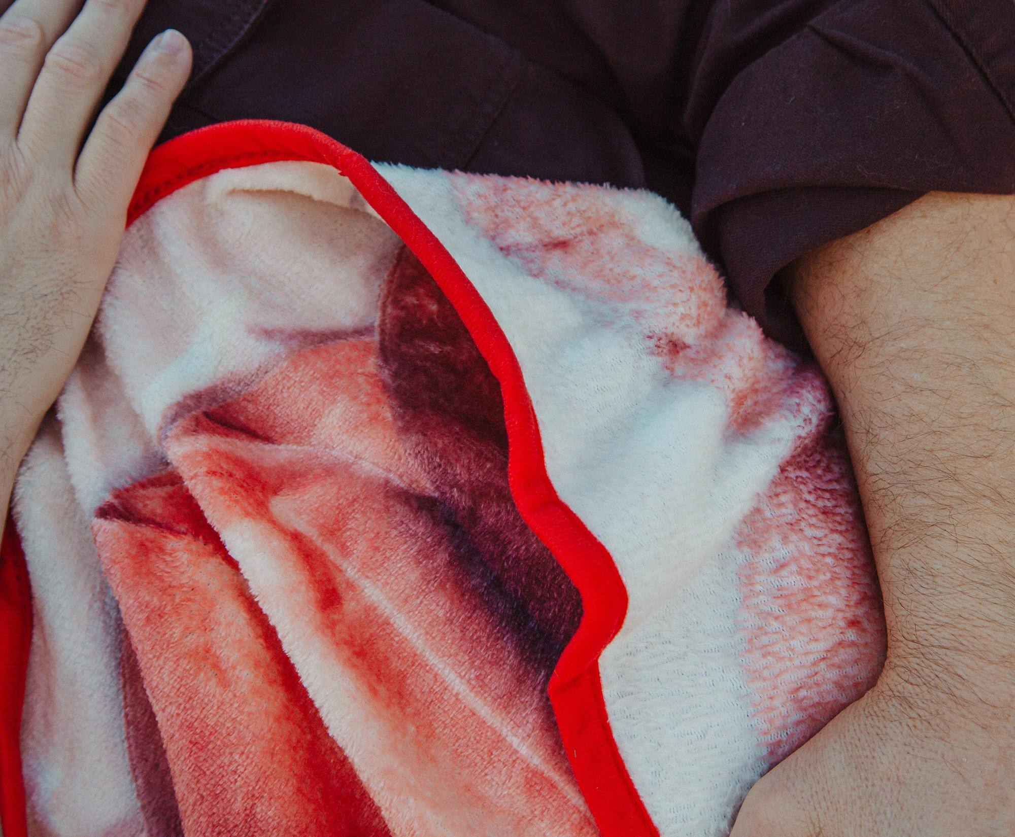 Alt View 5. Toynk - Oscar Mayer Jumbo Hot Dogs Fleece Throw Blanket | 45 x 60 Inches - Red.