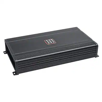 Front. Powerbass - PowerBass PBX-1200.1D - Mono Class D 800W x 1 (2 ohm), 1200W x 1 (1 ohm) Amplifier - Black/Gray.