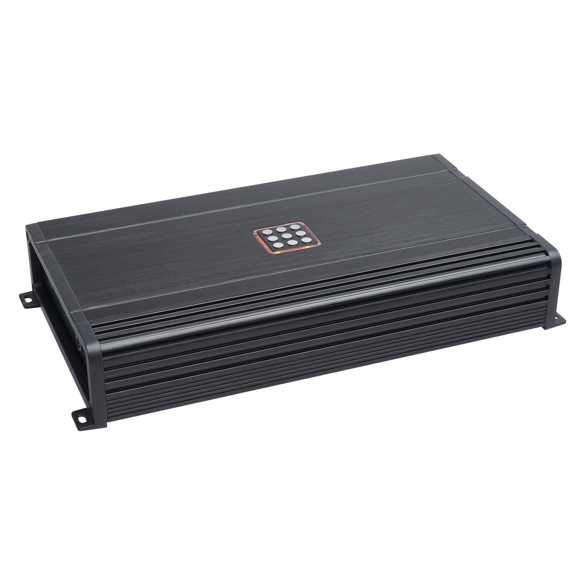 Front. Powerbass - PowerBass PBX-1200.1D - Mono Class D 800W x 1 (2 ohm), 1200W x 1 (1 ohm) Amplifier - Black/Gray.