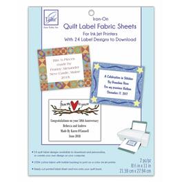 AccuQuilt - June Tailor Quilt Label Fusible Fabric Sheets, Other