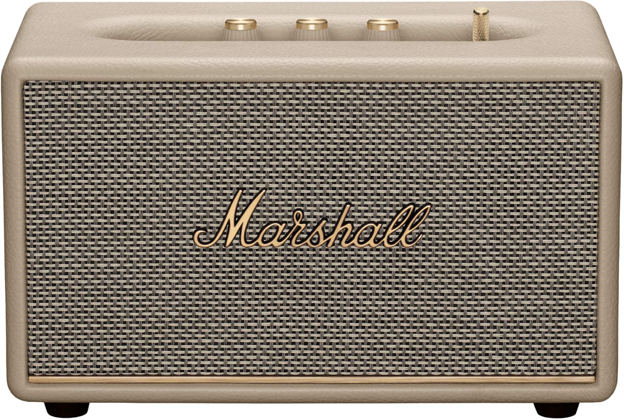 Marshall - Acton III Bluetooth Home Speaker with Bass / Treble / Volume Controls and 3.5 mm Auxiliary Input - Cream