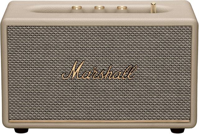 Marshall - Acton III Bluetooth Home Speaker with Bass / Treble / Volume Controls and 3.5 mm Auxiliary Input - Cream