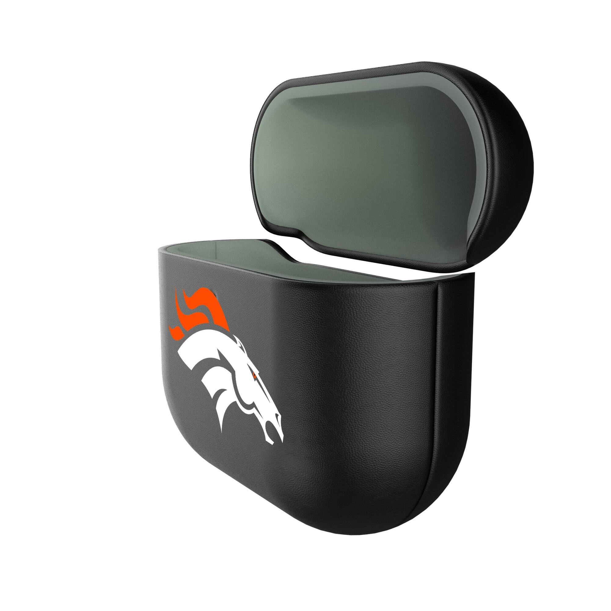 Alt View 1. Keyscaper - Denver Broncos Insignia AirPods 4th Generation Case Cover - No Size - Black.