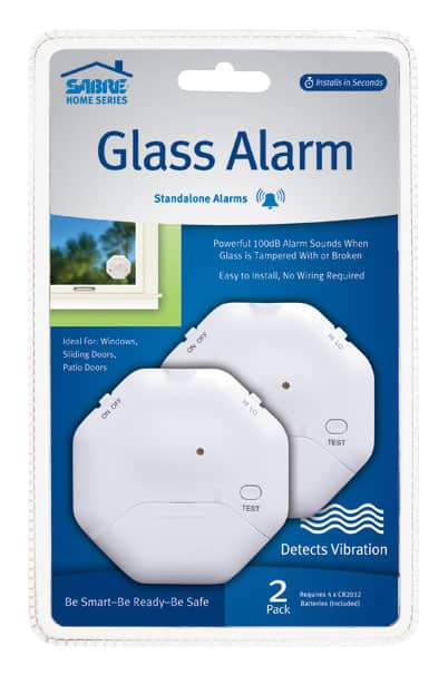 Best Buy: SABRE Window Glass Alarms (2-Pack) White HS-GA2