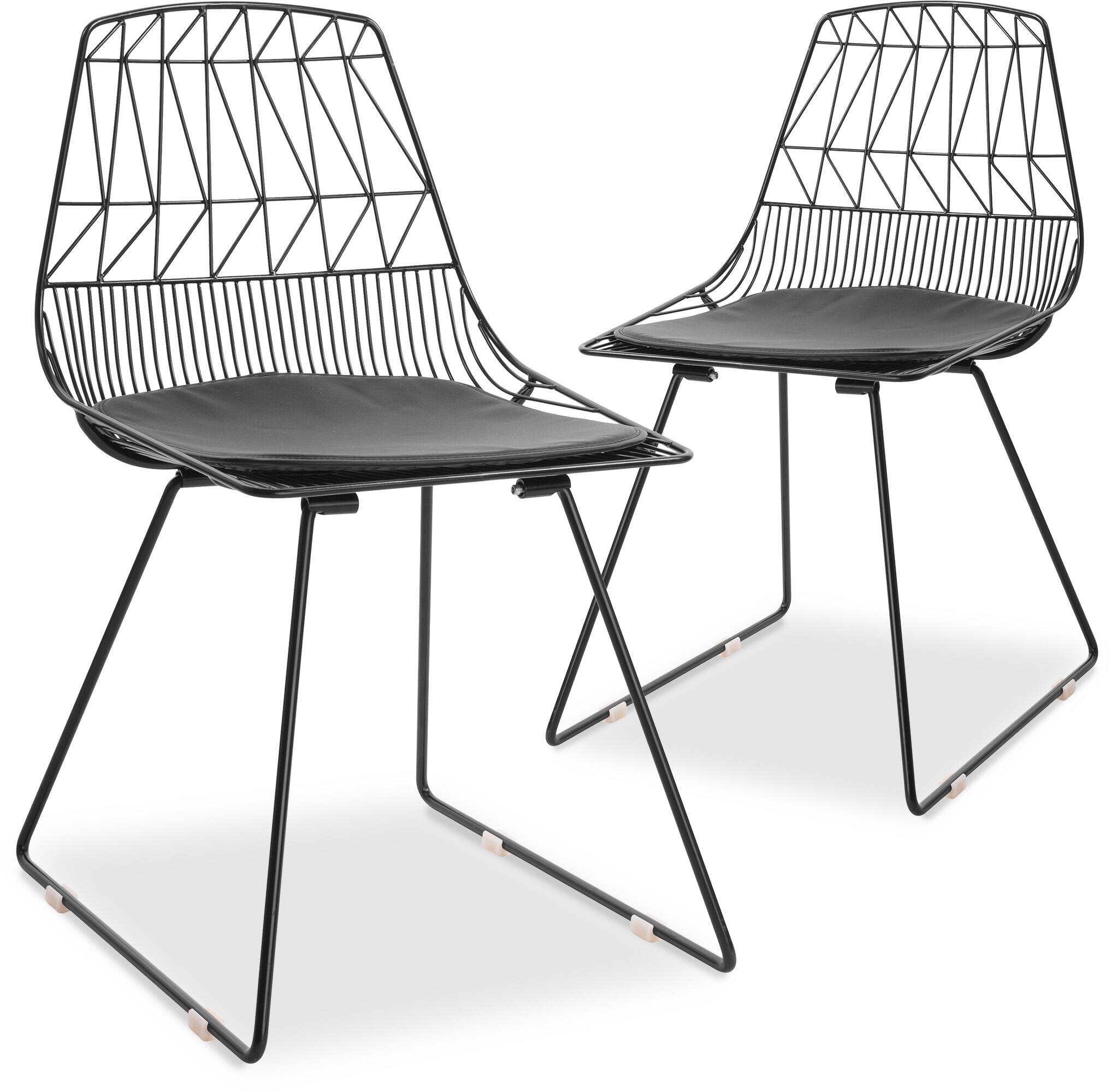 Alt View 4. Adore Decor - Adore Decor Vivi Dining Chair, Set of 2, Black - Black.