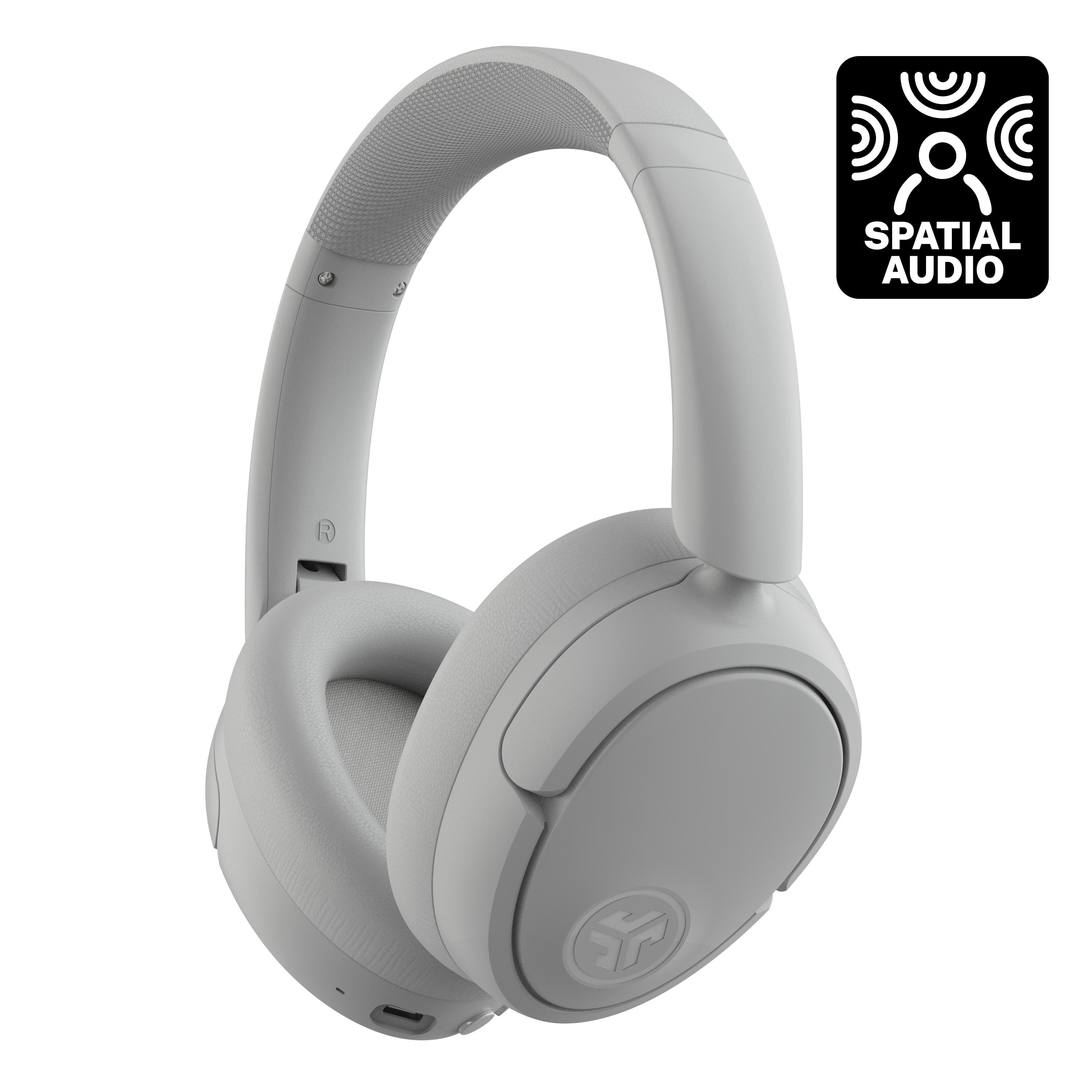 JLab - JBuds Lux ANC Wireless Bluetooth Over-Ear Headphones with Active Noise Cancelling, Spatial Audio & 70+ Hour Battery - Cloud White