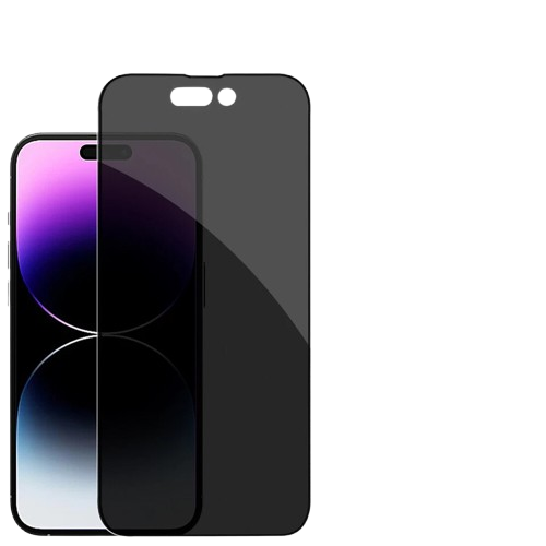 Home Collection - Privacy Full Cover Tempered Glass Screen Protector for iPhone 12 Mini - Black