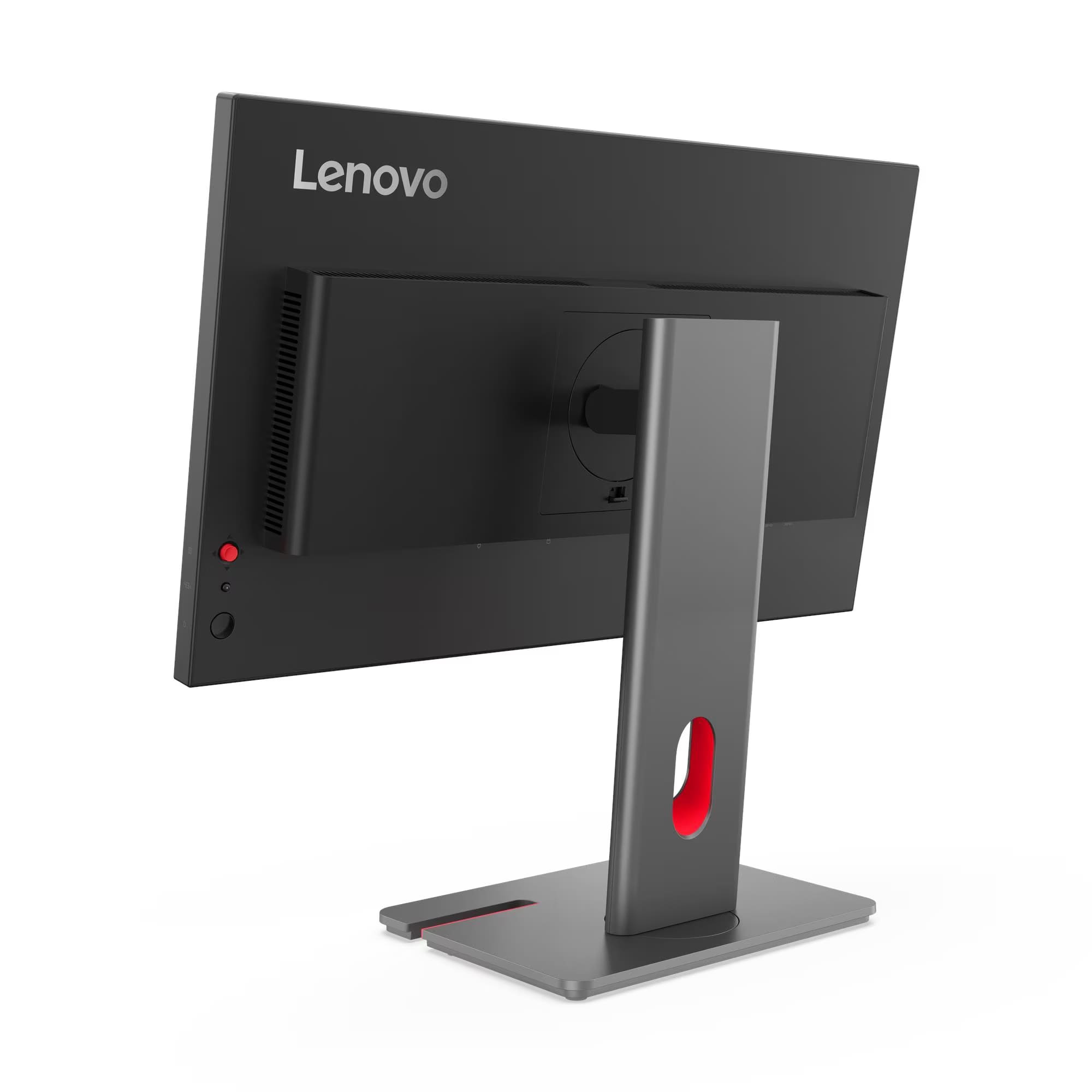 Back. Lenovo - Lenovo - ThinkVision 23.8" IPS LED QHD (2560x1440) 48Hz - 120Hz Monitor (HDMI, DP - Black - Black.