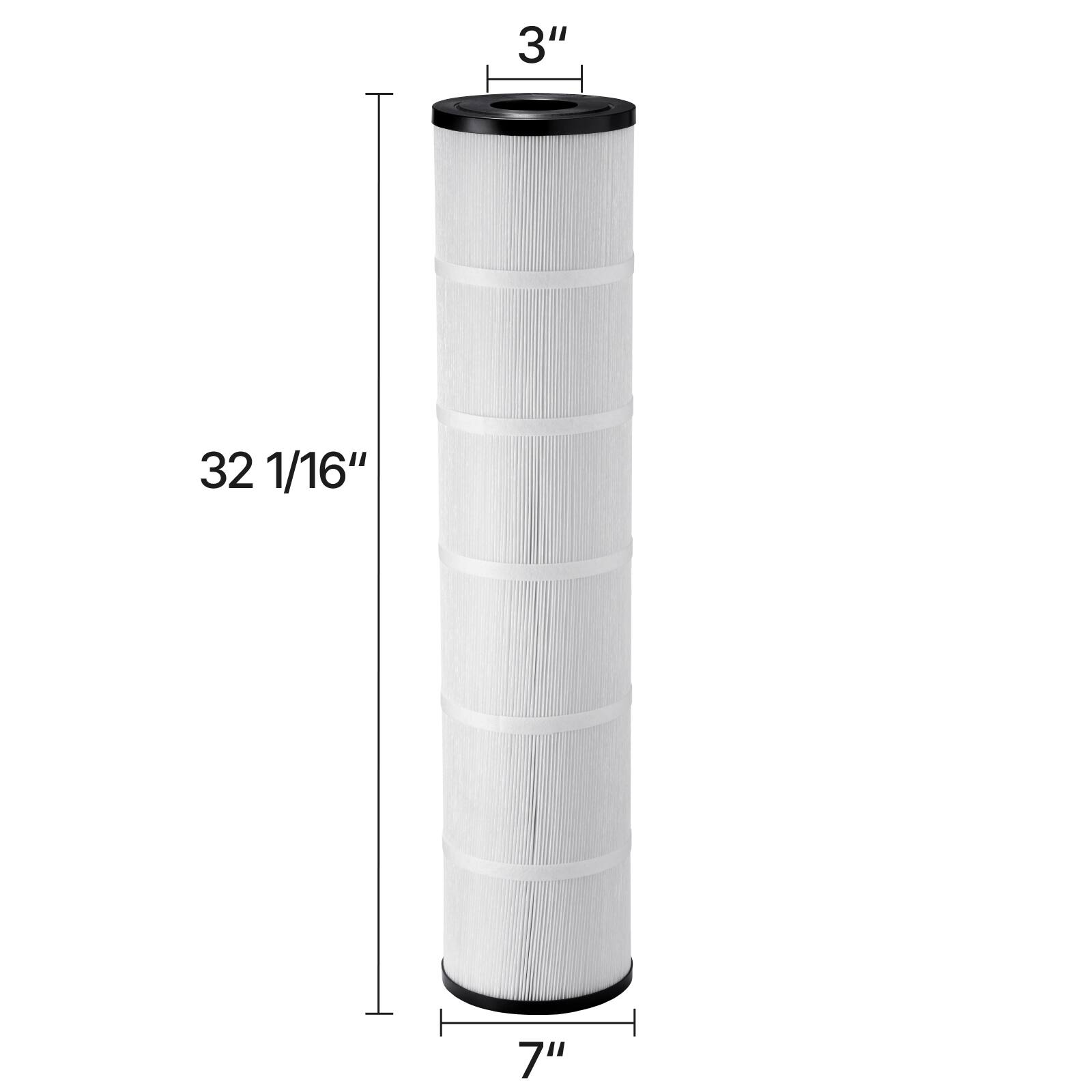 Alt View 4. VEVOR - Pool Filter Cartridge, 4x 130 Sq. Ft, Spa Hot Tub Filter Cartridge Replacement, Compatible with Pentair CCP520 - black.