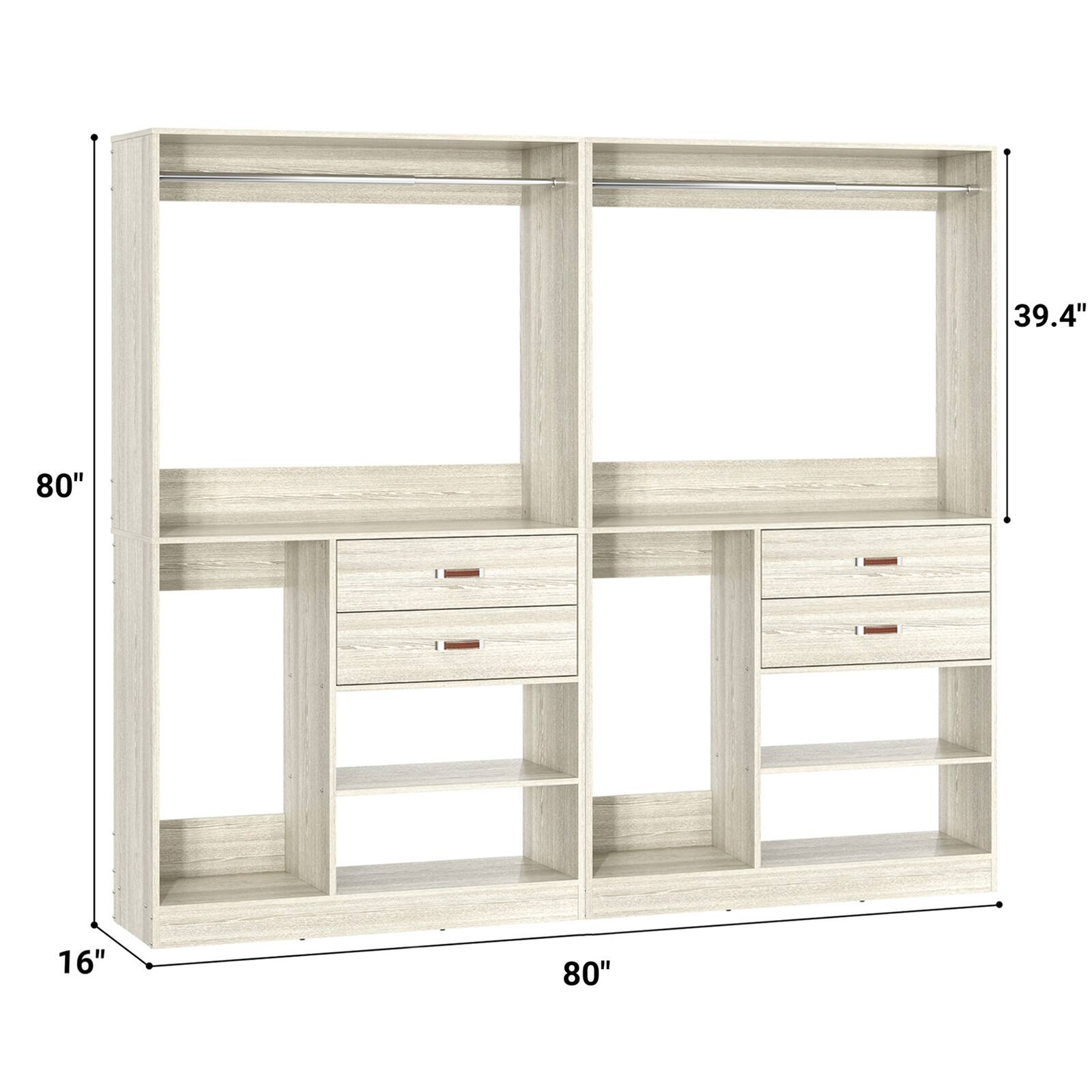39.4" x 80" x 16" x 80"