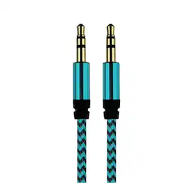 Home Collection - 2pcs Blue 3.5mm AUX Stereo Audio Cable – Male to Male Jack Cord