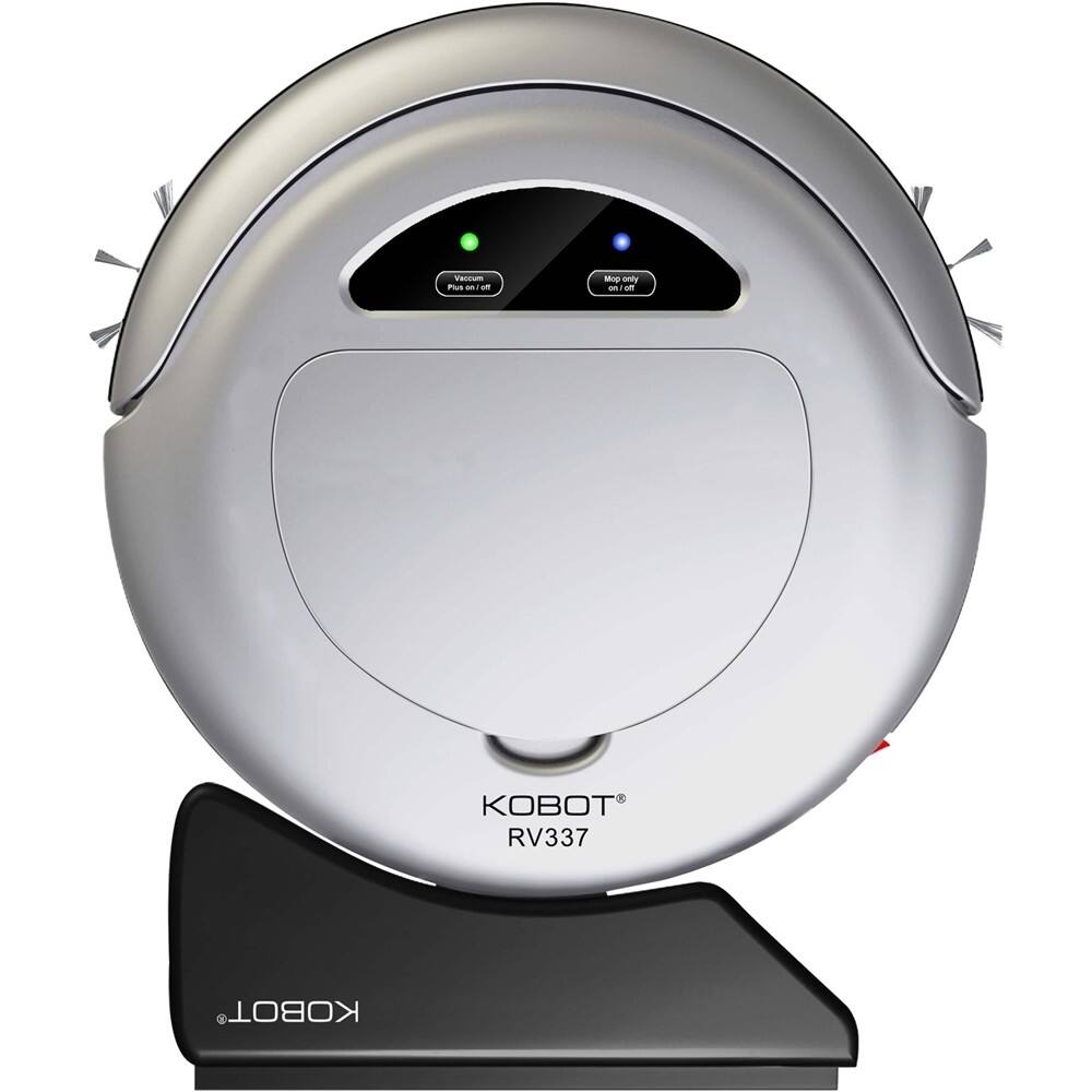 Front. Techko Maid - Super Maid Robot Vacuum - Silver.